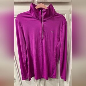 NWOT Champion Women's Vibrant Pink 1/4 Zip Athletic Top ~ Size XXL